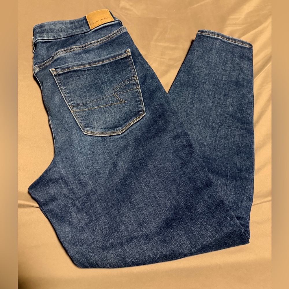 American Eagle Outfitters Dark Blue Skinny Leg Jeans